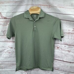 Turtleson Polo Shirt Mens Medium Tour Performance‎ Stripe Short Sleeve Golf